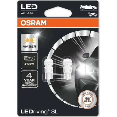Osram LEDriving SL W5W 12V 1W W2.1X9.5D BLI2 2825DYP-02B