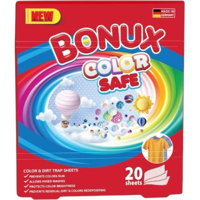 Bonux , Кърпички за защита на цветовете при пране, 20 бр