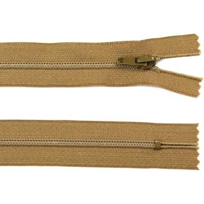 Spirálový zip no.3 nerozepínací 60cm - více barev color: 689 béžovo-hnědá