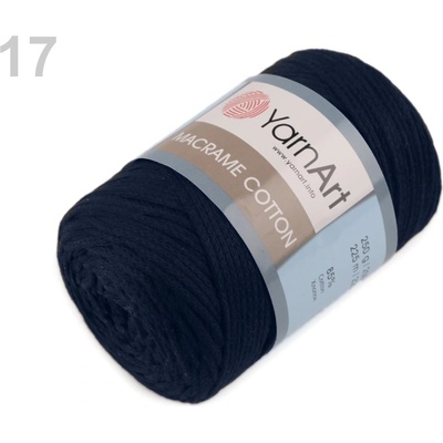 Příze Yarn Art Macrame Cotton tmavá modrá