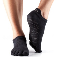 ToeSox LOW RISE prstové kotníkové ponožky BLACK