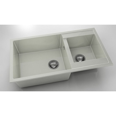 FAT Мивка Vanguard 234, Polymer marble, 02 Полярен гранит, с включен сифон