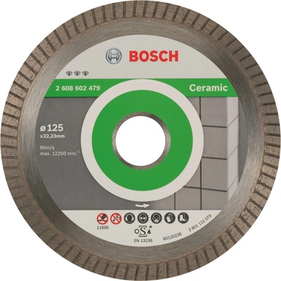 BOSCH Best for Ceramic Extra-Clean Turbo 125 × 22,23 × 1,4 × 7 mm 2.608.602.479