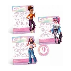 Kids Licensing Set of 9 clips for notebooks, notebooks Wow Generation WOW00061 Kids Euroswan mix price for 1 pc