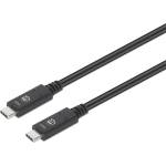 Manhattan Кабел „Манхатън - USB-A мъжки към USB-C мъжки, 1 м, 100 W/5 A, 4K 60 Hz, черен 355223 (355223)