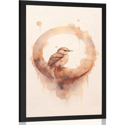 Plakát zasněný ptáček - 40x60 no frame
