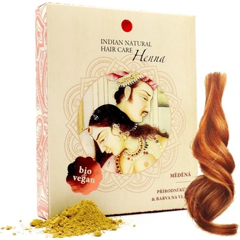 Indian Natural Henna přírodní barva na vlasy měděná 200 g