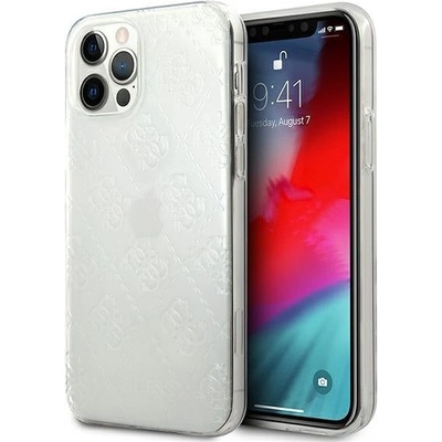 GUESS Калъф за телефон Guess 4G 3D Pattern Collection за iPhone 12 Pro Max, прозрачен (3700740481059)