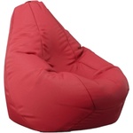 Pufrelax Пуф круша, 220л. , Nirvana Hobbit - Teteron Red, За открито, Перящ се калъф, Пълнеж от Полистиролни перли (PUF-G-NH-TEX-RED)