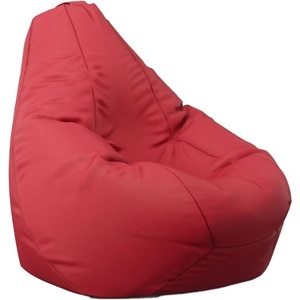 Pufrelax Пуф круша, 220л. , Nirvana Hobbit - Teteron Red, За открито, Перящ се калъф, Пълнеж от Полистиролни перли (PUF-G-NH-TEX-RED)