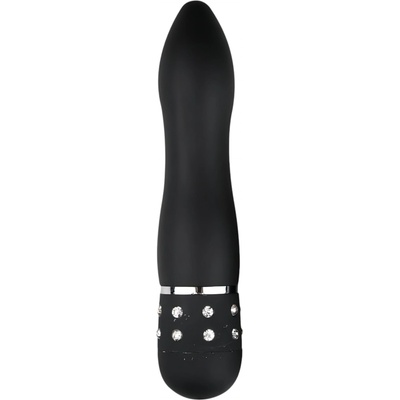 EasyToys Diamond Curved - мини извит вибратор (черен)