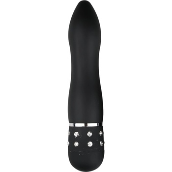 EasyToys Diamond Curved - мини извит вибратор (черен)