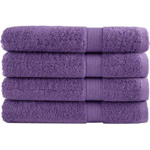 vidaXL Премиум кърпи SOLUND 4 бр лилави 100x200 см 600 gsm (137366)