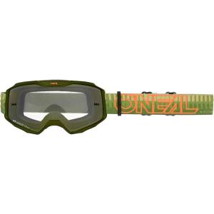 O'Neal Маска O'neal B-10 Goggle Striped Goggles - Green / Orange - размер One Size (205-7101-0211)