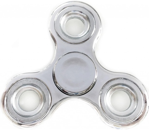 Fidget spinner kovový stříbrný
