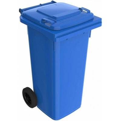 HTI Plastová popelnice 120 l, modrá