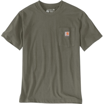 Carhartt Мъжка тениска Carhartt Workw Pocket S/S T-shirt - Dusty Olive (016-7689-2112)