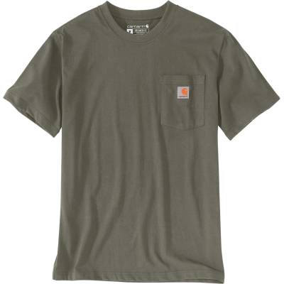 Carhartt Мъжка тениска Carhartt Workw Pocket S/S T-shirt - Dusty Olive (016-7689-2112)