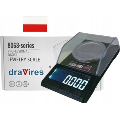 draVires SCA-08I 20g 0.001g černá 0,02 kg