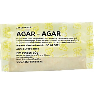Natural Jihlava Agar Agar prášok 10 g