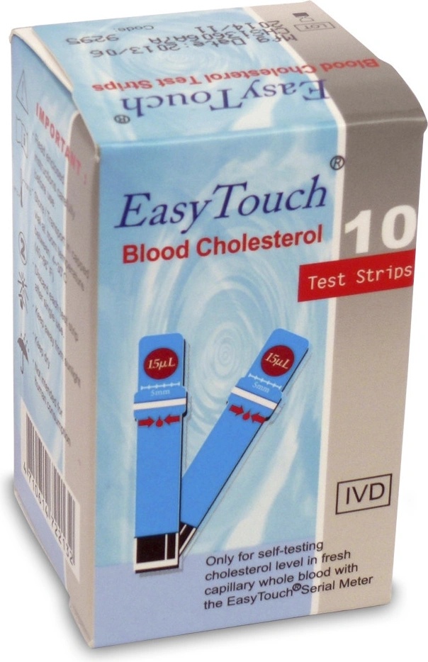 EasyTouch testovací proužky na cholesterol 10 ks