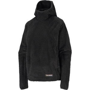 Salomon Дамски поларен пуловер Salomon Women's Thernova Fleece Hood Fleece jumper - Deep Black - размер XL (105-7600-0215)