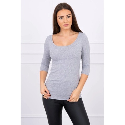 Tričko s okrúhlym výstrihom MI8832 Šedá