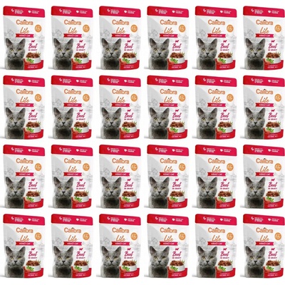 Calibra Cat Life Adult Beef in gravy 24 x 85 g