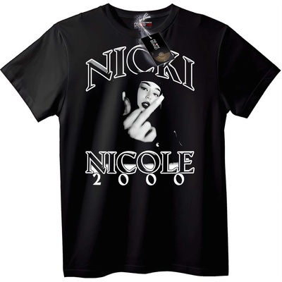 NOONEBRAND Тениска NICKI NICOLE 2000 - M, White