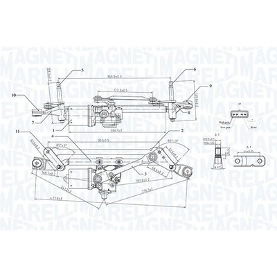 Systém čistenia skiel MAGNETI MARELLI 064351736010 064351736010