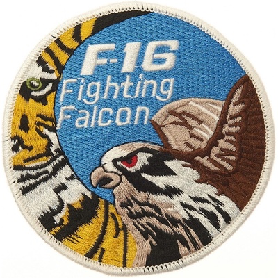 Nášivka textilní 101 Inc F-16 Fighting Falcon Tiger - barevná