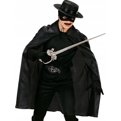 čierny plášť 100cm zorro čert
