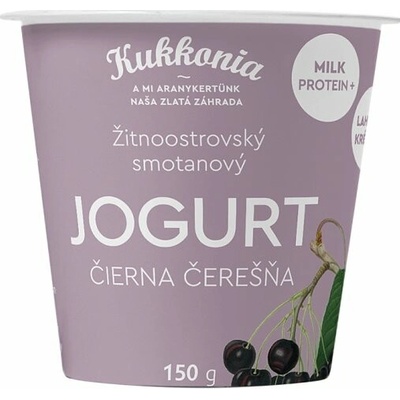Kukkonia Žitnoostrovský smotanový jogurt čierna čerešňa 150 g