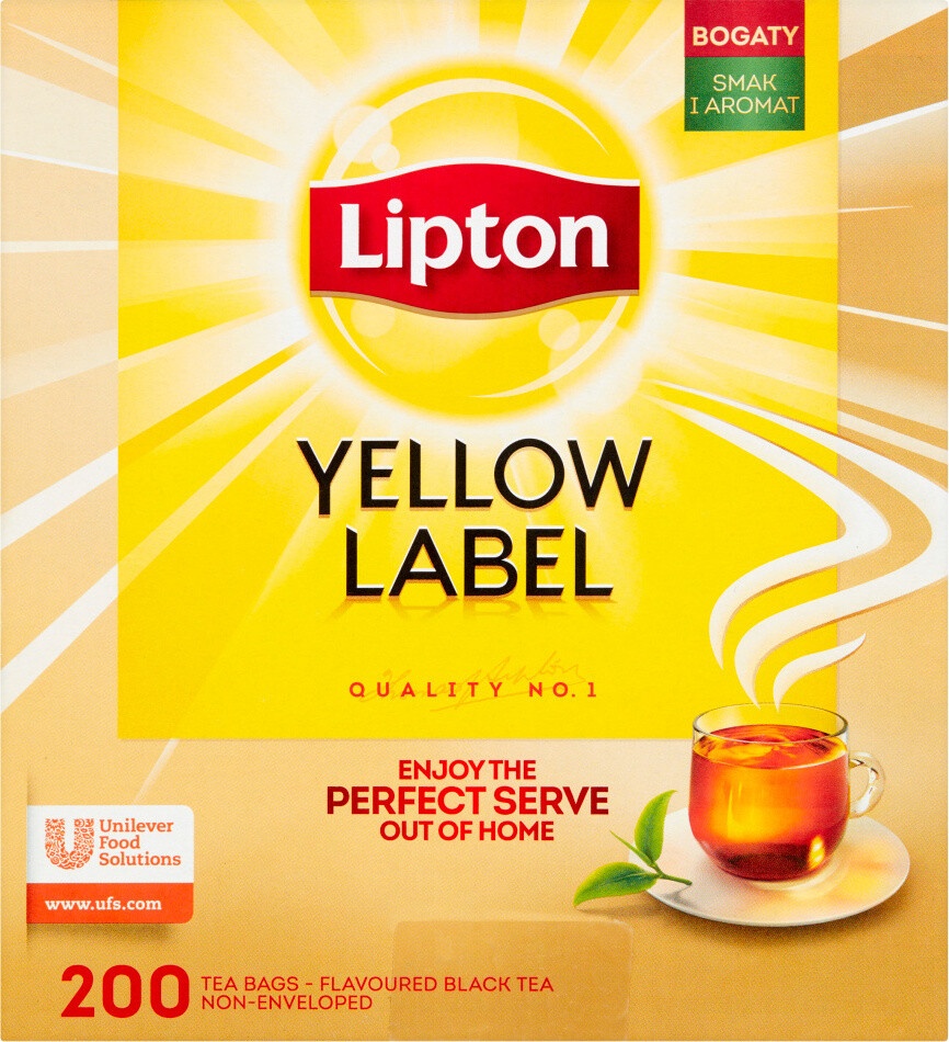Lipton Yellow Label 100 vrecúšok