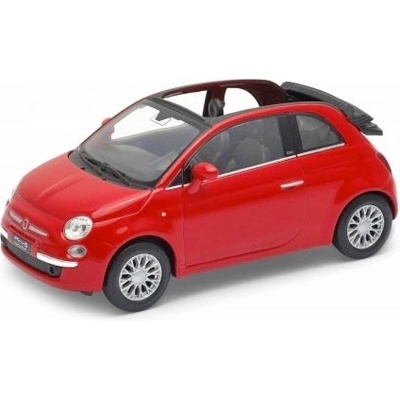 Welly 2010 Fiat 500C Biela 1:34