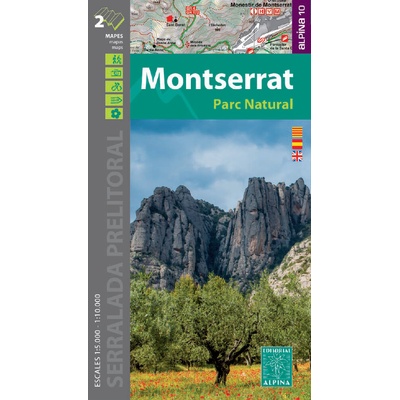 mapa Montserrat 1:5 t./1:10 t. - novější vydání