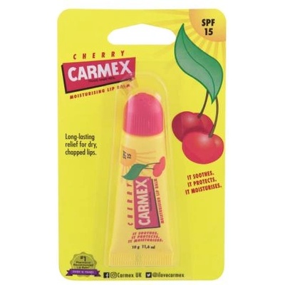 Carmex Cherry SPF15 дълбоко подхранващ балсам за устни в тубичка- череша 10 гр