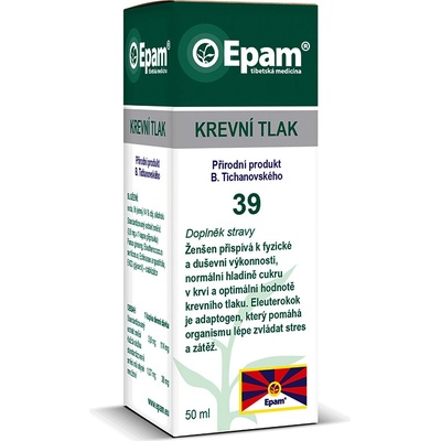 Epam 39 pri nízkom krvnom tlaku 50 ml