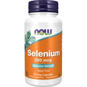 NOW Selenium 200 mcg [90 капсули]
