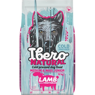Ibero Natural Cold Pressed Junior Dog Medium & Large lamb 12 kg