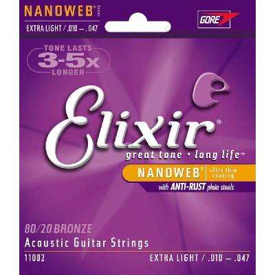 Elixir 11002 Bronze 80/20, NANOWEB