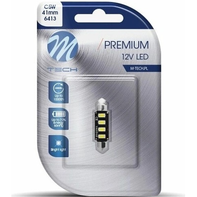 M-Tech C5W 42 mm 4 LED 12 V CANBUS biele 1 ks LB335W-01B