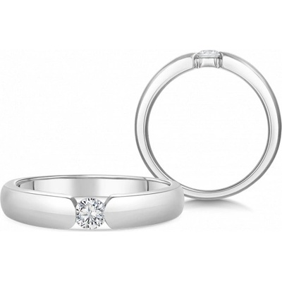 Sofia Diamonds zlatý zásnubný prsteň s diamantom BDRB00074WG