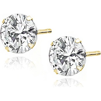 Olivie strieborné náušnice GOLD 7548