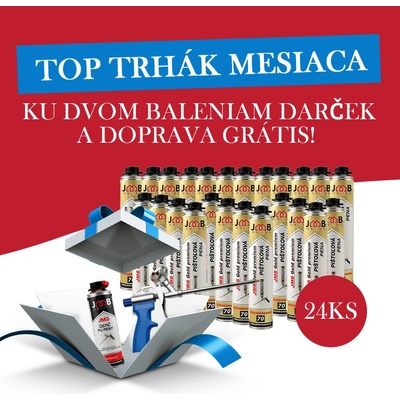 JMB GOLD PREMIUM nízkoexpanzná PU pištoľová montážna pena 830 ml 24 ks