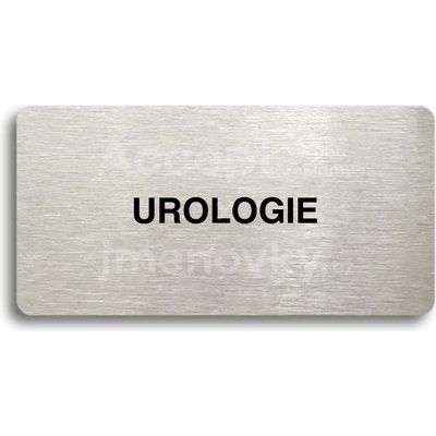 ACCEPT Piktogram UROLOGIE - stříbrná tabulka - černý tisk bez rámečku