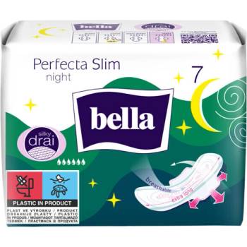 Bella Нощни дамски превръзки Bella Perfecta Slim Night коприна 7бр (Рў-210033)