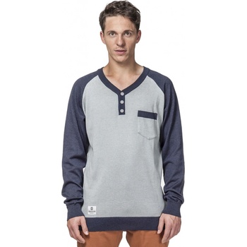 HORSEFEATHERS LUKE SWEATER (blue melange)