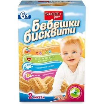 Image 1 of Sweet+ Бебешки бисквити Seeet+ 220гр