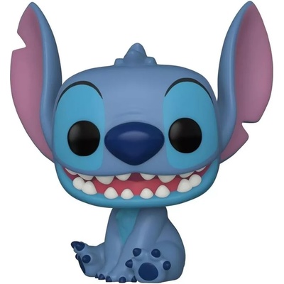 Funko POP! Movies: Disney Lilo and Stitch, 065665, Stitch (Smiling Seated) #1045 Vinyl Figure (FUNKO-065665)